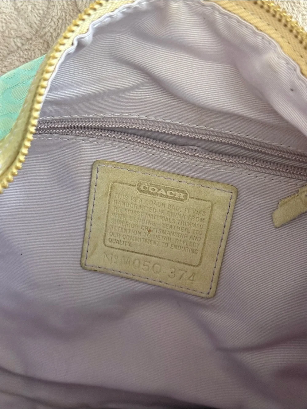 Coach Vintage Y2K colorful patchwork shoulder bag